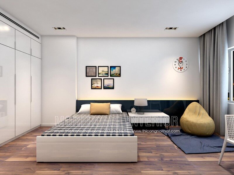 Morehome chia sẻ đến bạn mẫu giường ngủ đơn ấn tượng, độc đáo