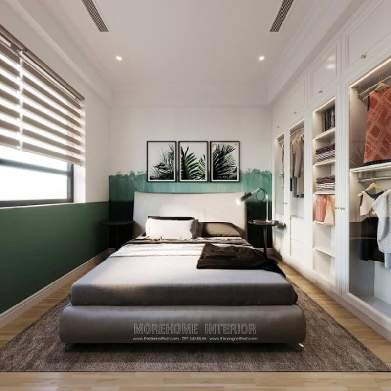 Thiết kế nội thất phòng ngủ chung cư sang trọng và ấn tượng