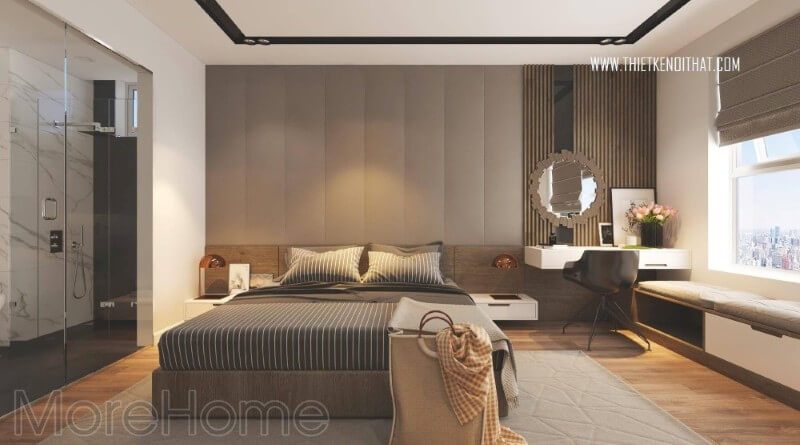 Trang trí nội thất phòng ngủ đơn giản tiện nghi