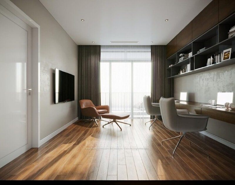 Trang trí phòng học đẹp tại nhà đơn giản nhưng sang trọng.